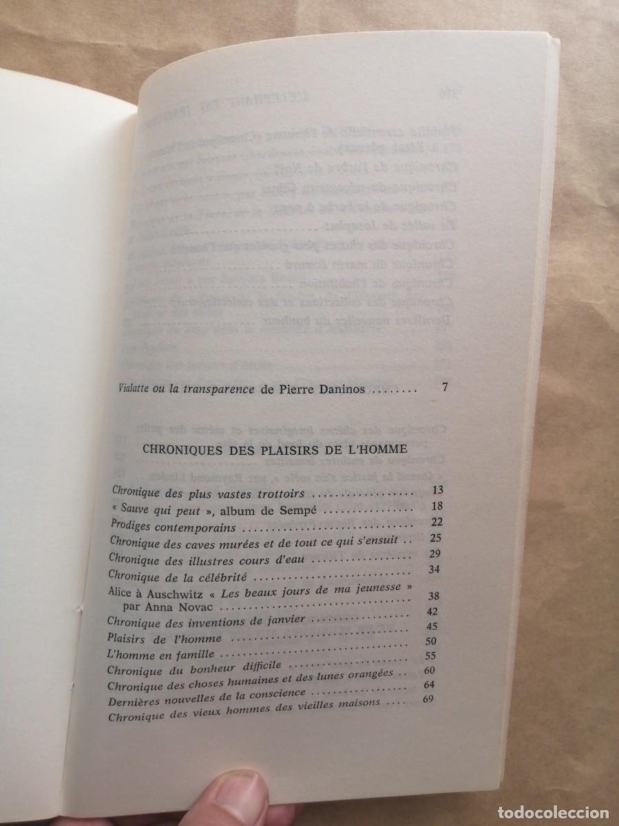 Libros de segunda mano: Alexandre Vialatte. L&eacute;l&eacute;phant est irr&eacute;futable. Julliard 1980. En franc&eacute;s - Foto 6