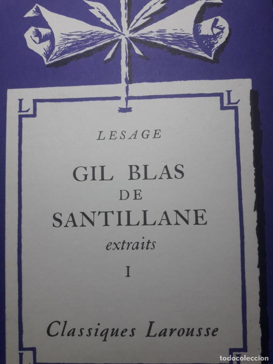 Libros de segunda mano: Gil Blas de Santillane 1 y 2 extraits Lesage - Foto 1