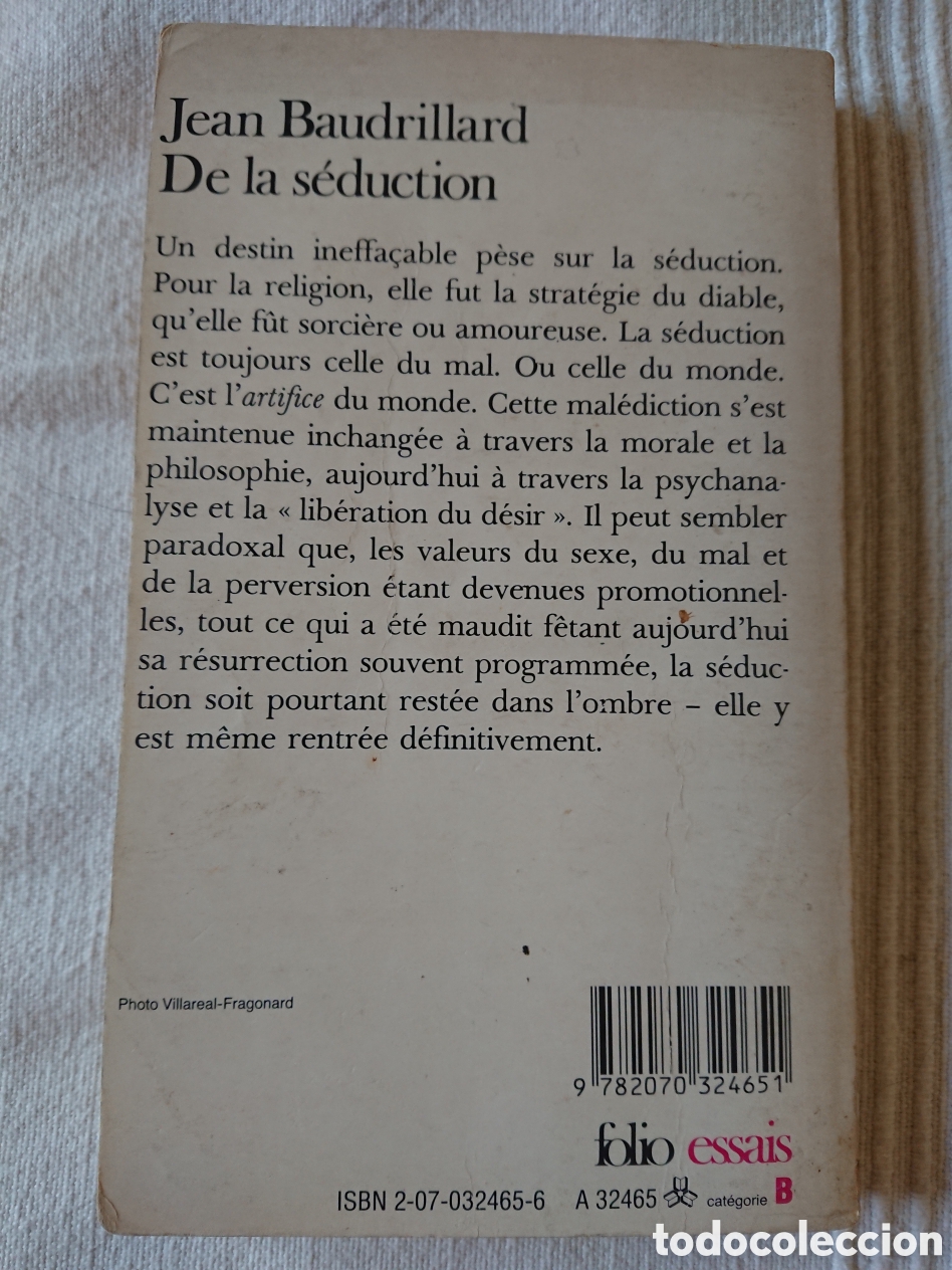 Libros de segunda mano: Jean Baudrillard - De la s&eacute;duction - Foto 2