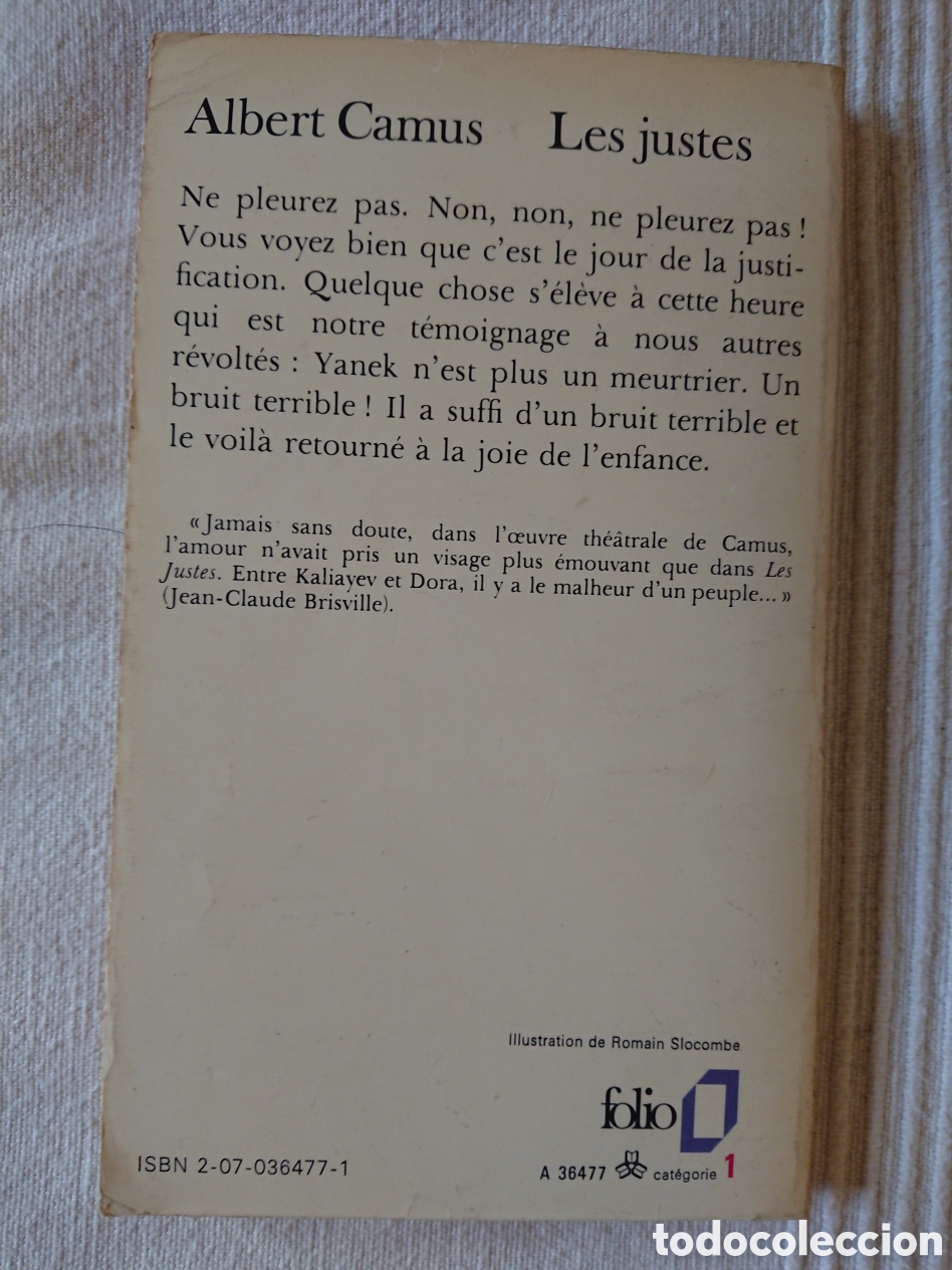 Libros de segunda mano: Albert Camus - Les Justes - Foto 2