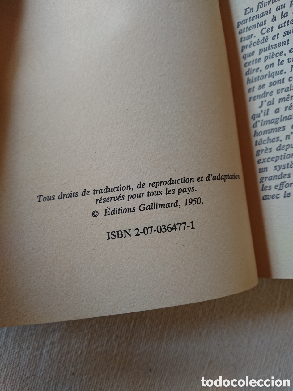 Libros de segunda mano: Albert Camus - Les Justes - Foto 3