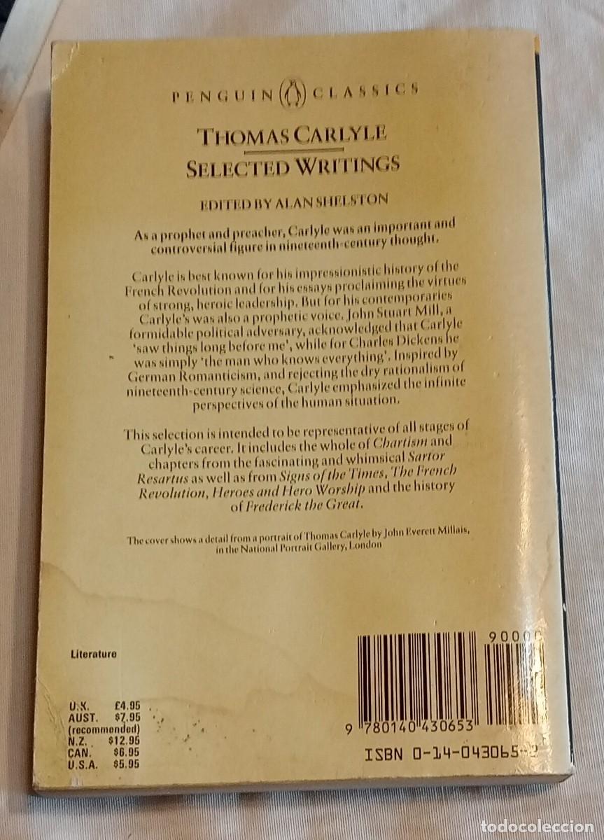 Libros de segunda mano: THOMAS CARLYLE, SELECTED WRITINGS, PENGUIN CLASSICS - Foto 2