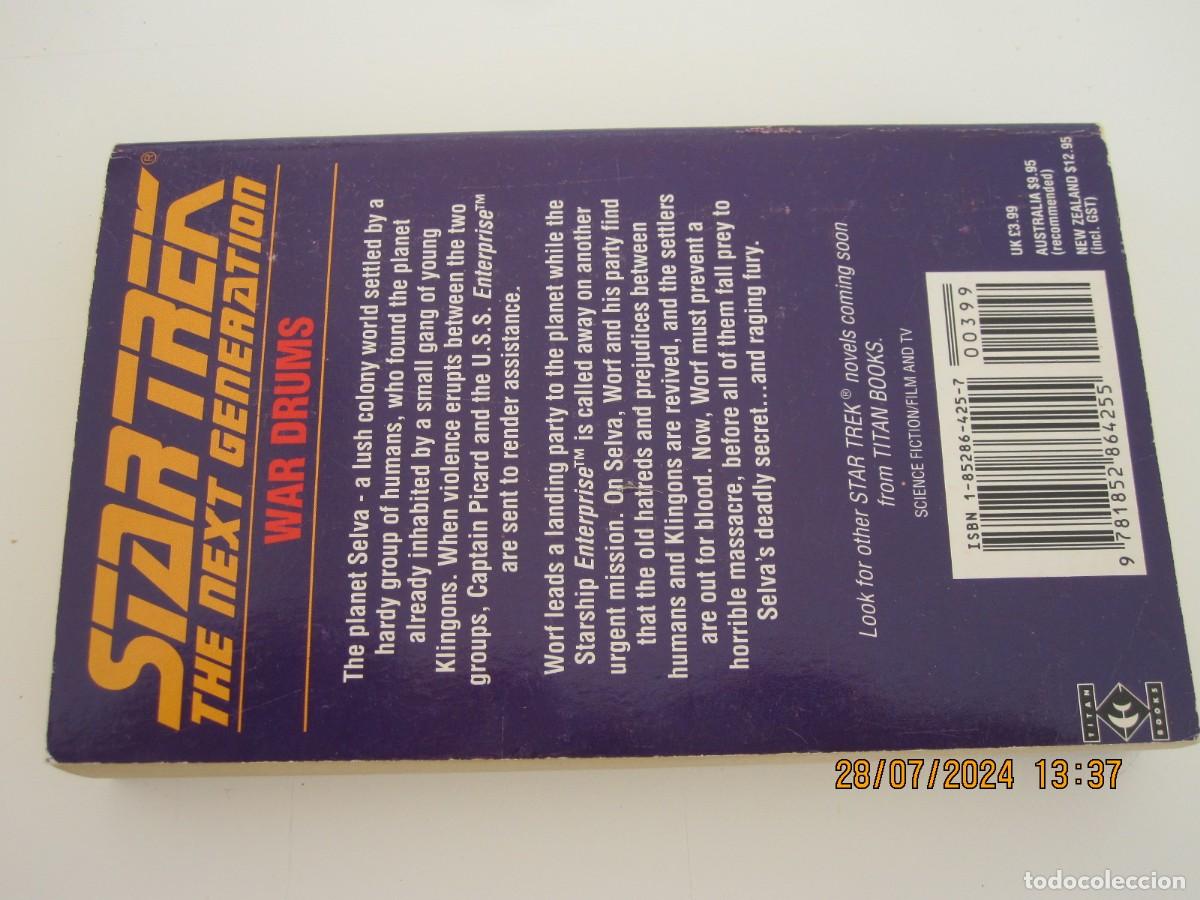Libros de segunda mano: STAR TREK - THE NEXT GENERATION - WAR BRUMS EN INGLES ( EAC ) - Foto 2