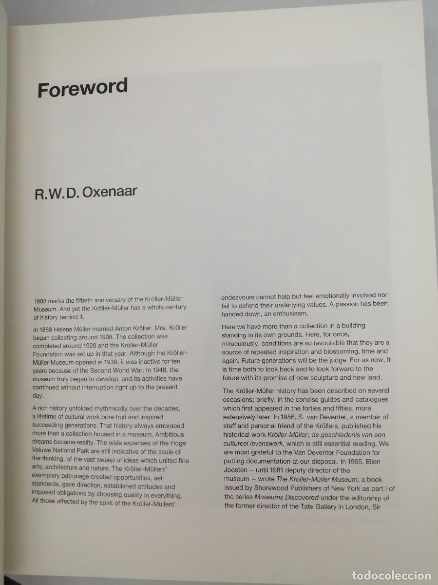 Libros de segunda mano: Kroller-Muller: The First Hundred Years - Foto 8