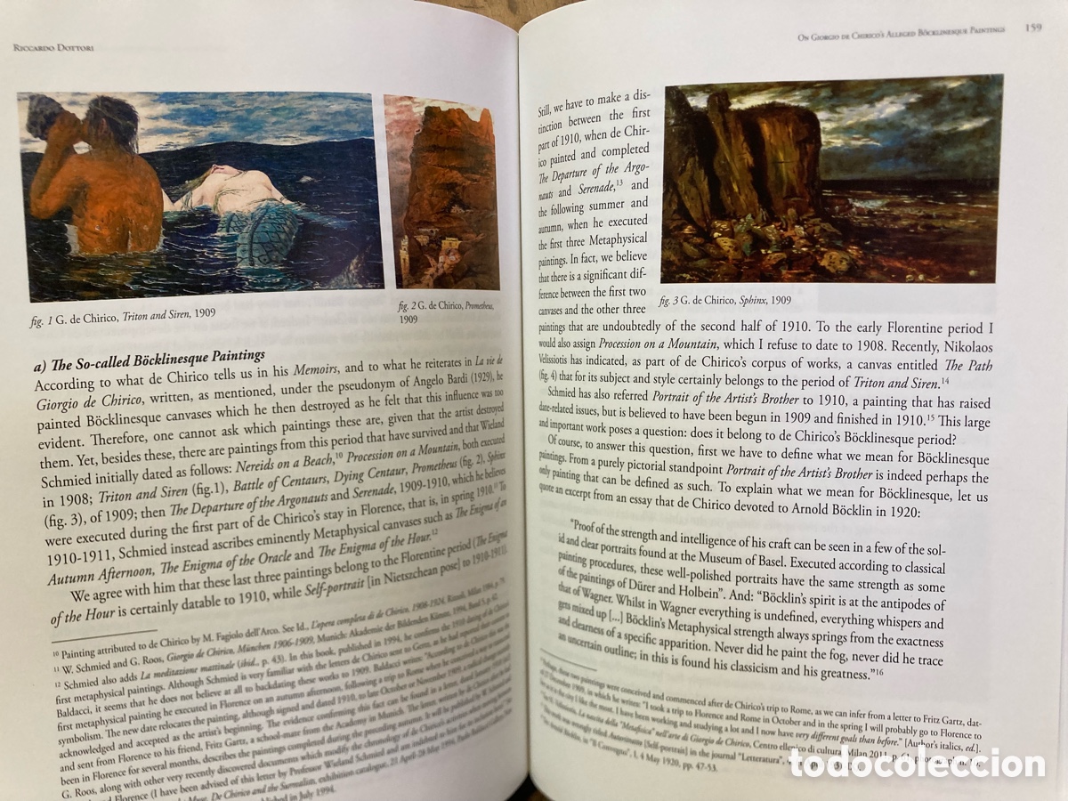 Libros de segunda mano: METHAPHYSICAL ART. de CHIRICO journals 2018 - Foto 4