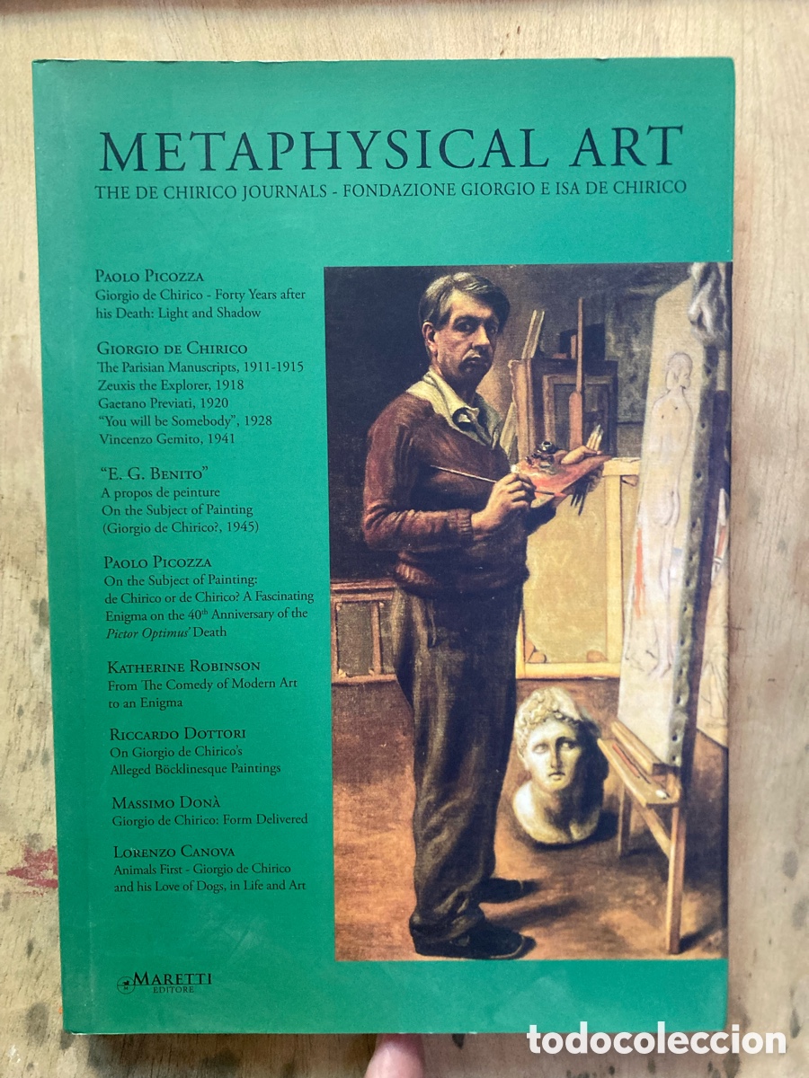 Libros de segunda mano: METHAPHYSICAL ART. de CHIRICO journals 2018 - Foto 1