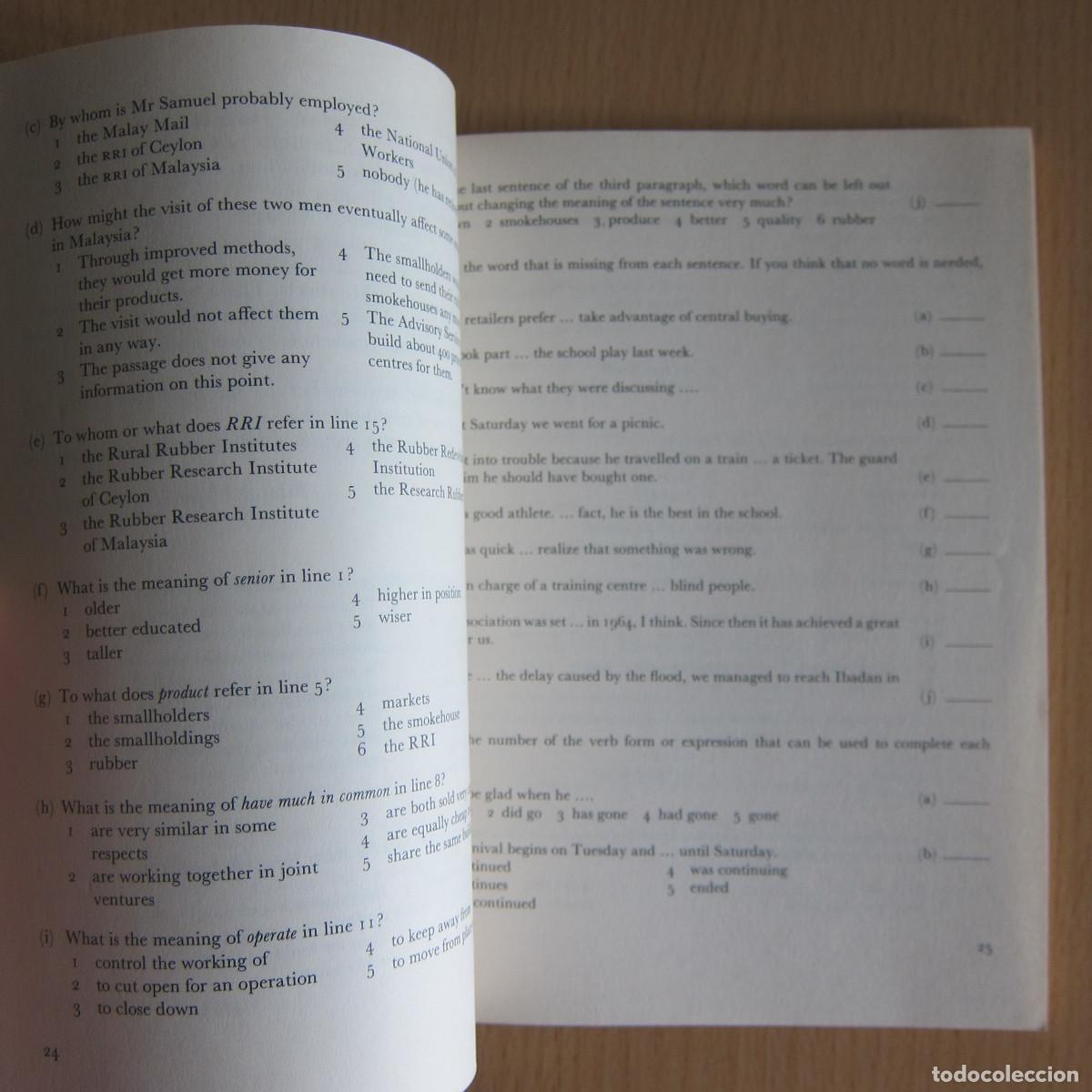 Libros de segunda mano: OBJETIVE ENGLISH TESTS INTERMEDIATE LEVEL - A. R. B. ETHERTON (LONGMAN) IDIOMAS INGL&Eacute;S - Foto 8