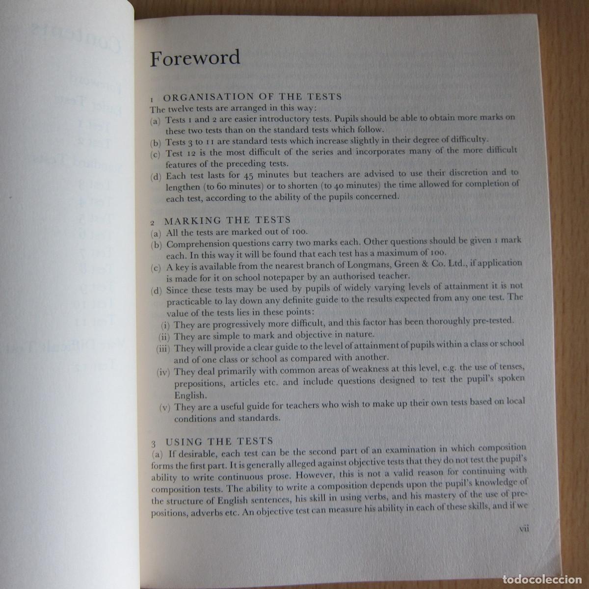 Libros de segunda mano: OBJETIVE ENGLISH TESTS INTERMEDIATE LEVEL - A. R. B. ETHERTON (LONGMAN) IDIOMAS INGL&Eacute;S - Foto 10