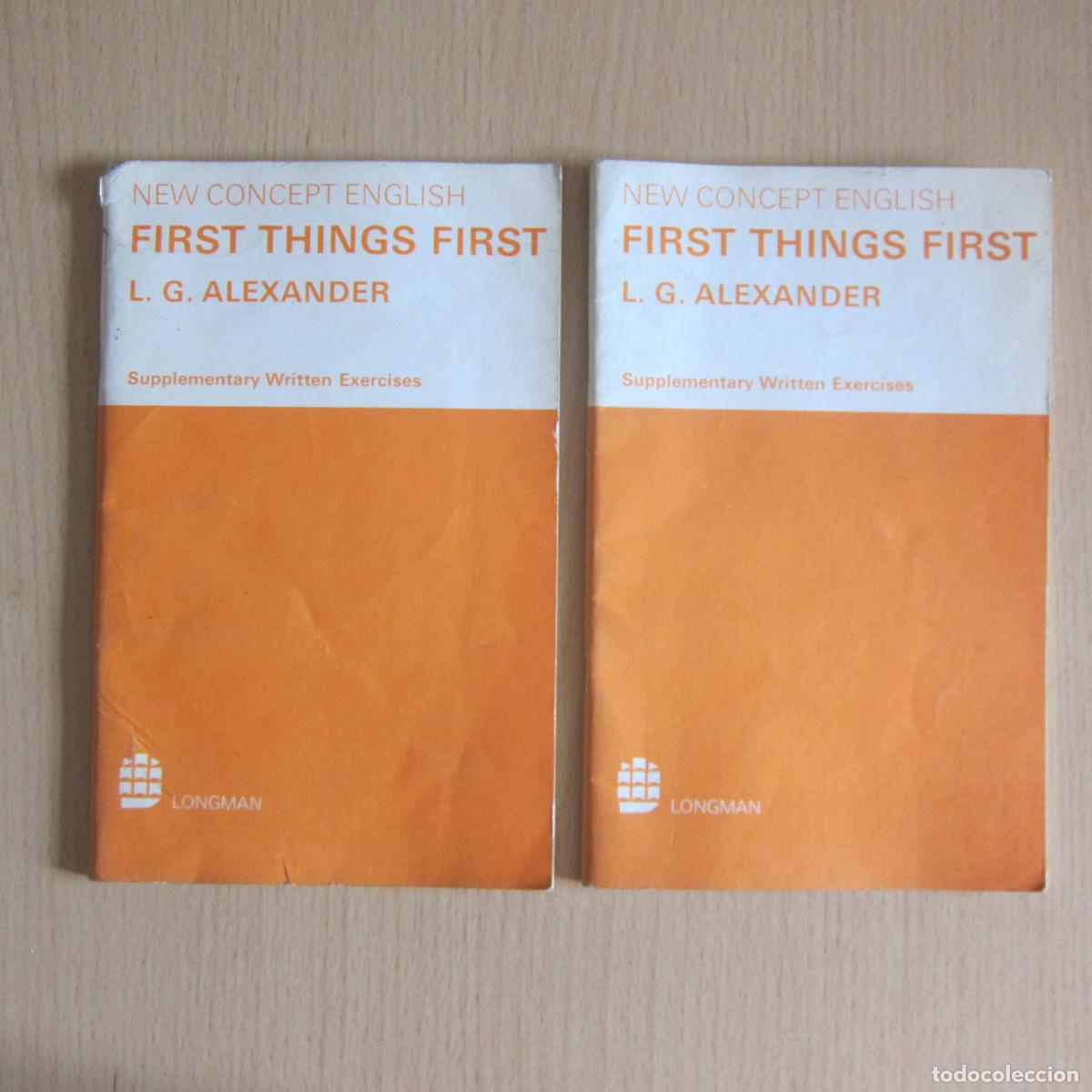 Libros de segunda mano: FIRST THINGS FIRST - L. G. ALEXANDER (LONGMAN) IDIOMAS INGL&Eacute;S - Foto 1