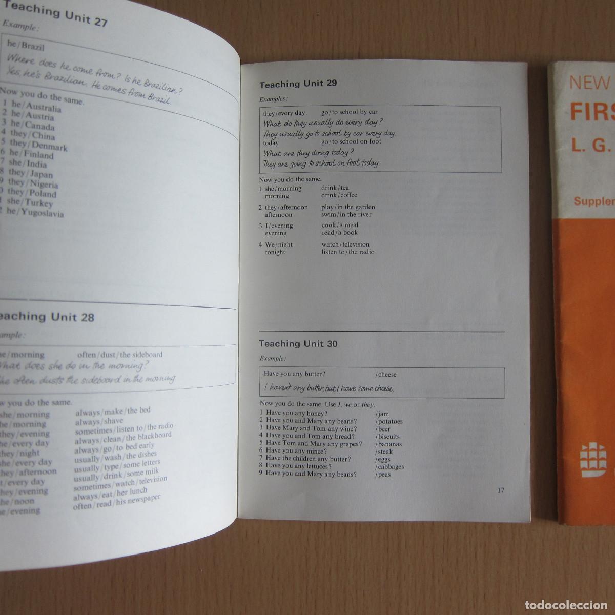 Libros de segunda mano: FIRST THINGS FIRST - L. G. ALEXANDER (LONGMAN) IDIOMAS INGL&Eacute;S - Foto 3
