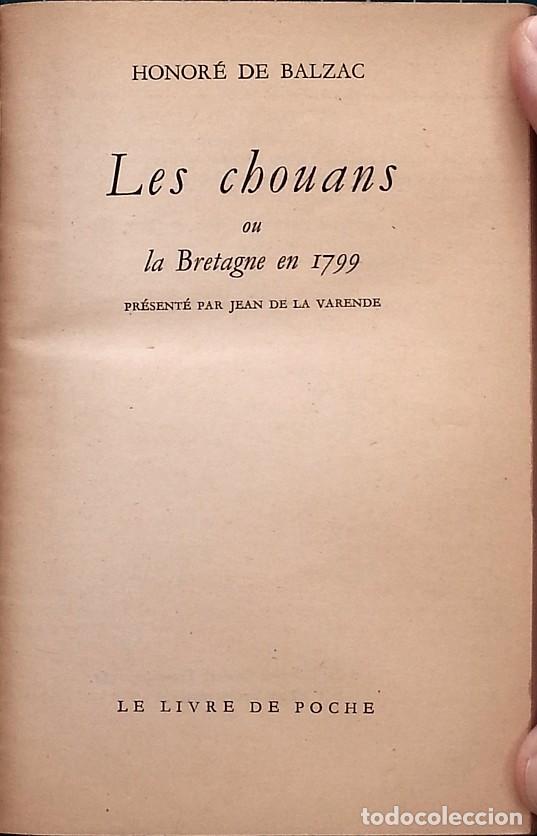 Libros de segunda mano: Les Chouans - Honor&eacute; de Balzac (en franc&eacute;s) - Foto 4