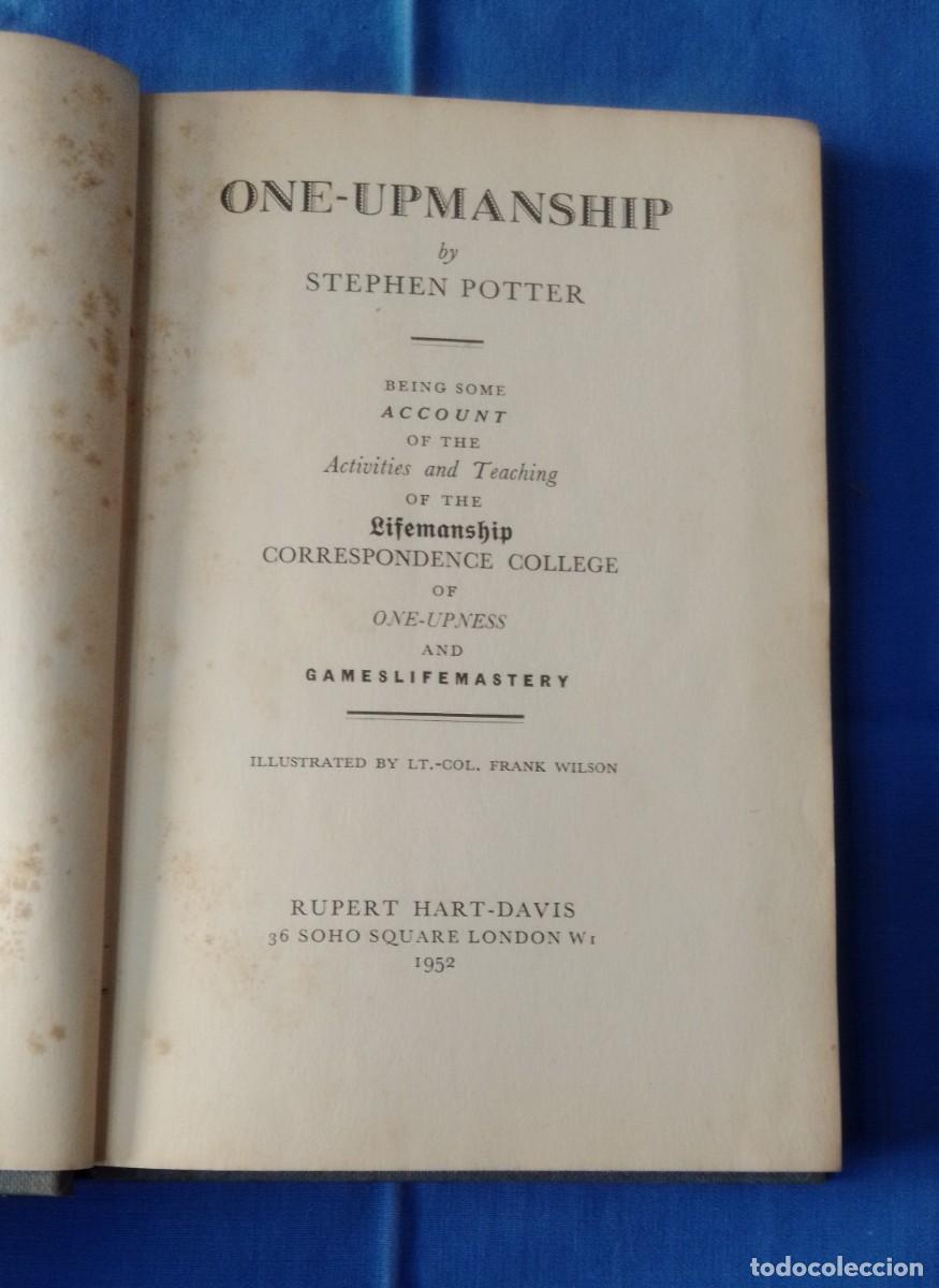 Libros de segunda mano: one upmanship Stephen Potter - Foto 1