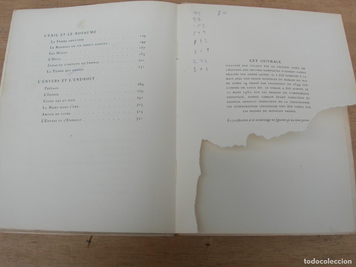 Libros de segunda mano: OEUVRES COMPL&Egrave;TES / ALBERT CAMUS / 6 TOMOS / FRANC&Eacute;S - Foto 9