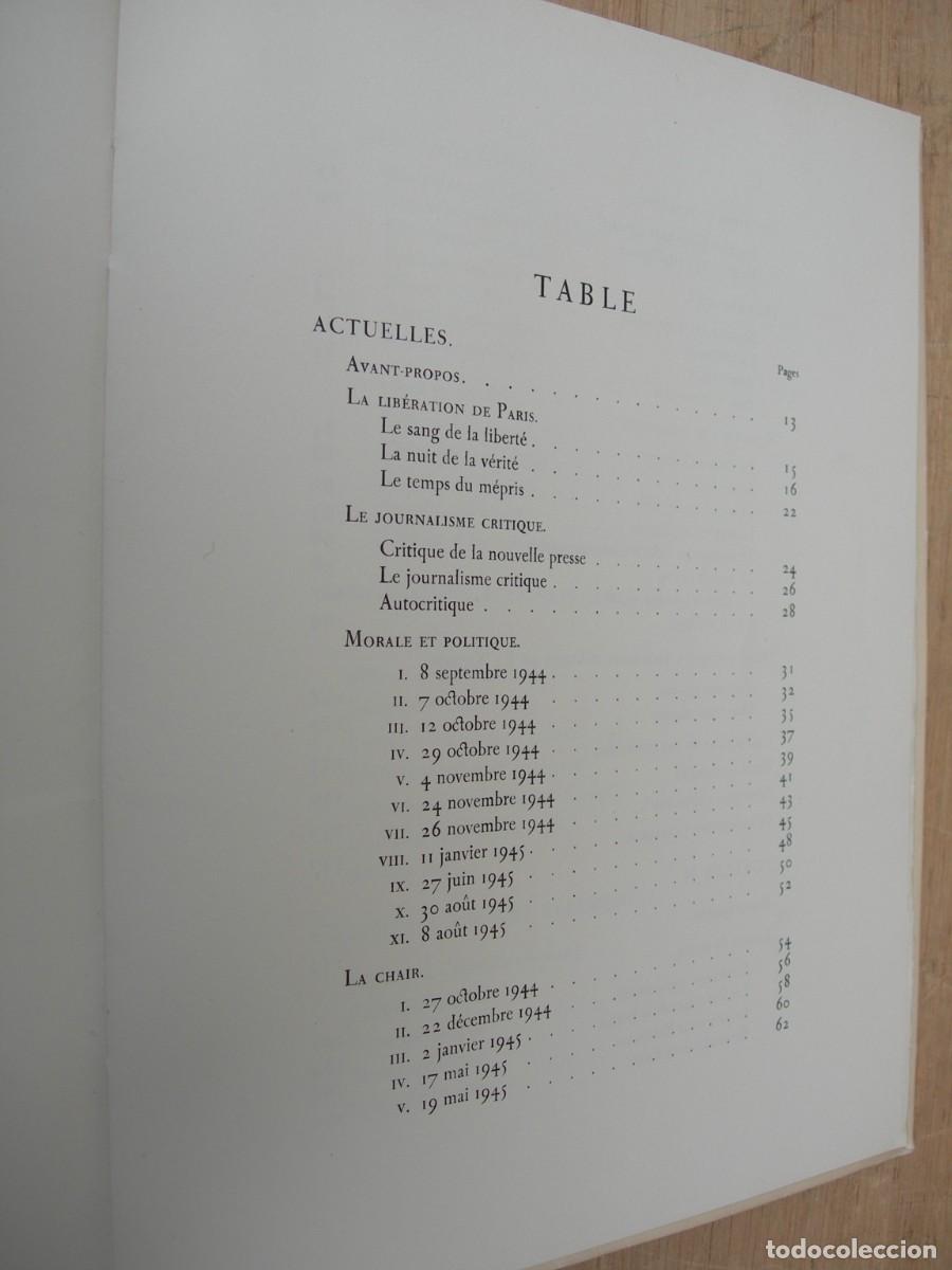 Libros de segunda mano: OEUVRES COMPL&Egrave;TES / ALBERT CAMUS / 6 TOMOS / FRANC&Eacute;S - Foto 15