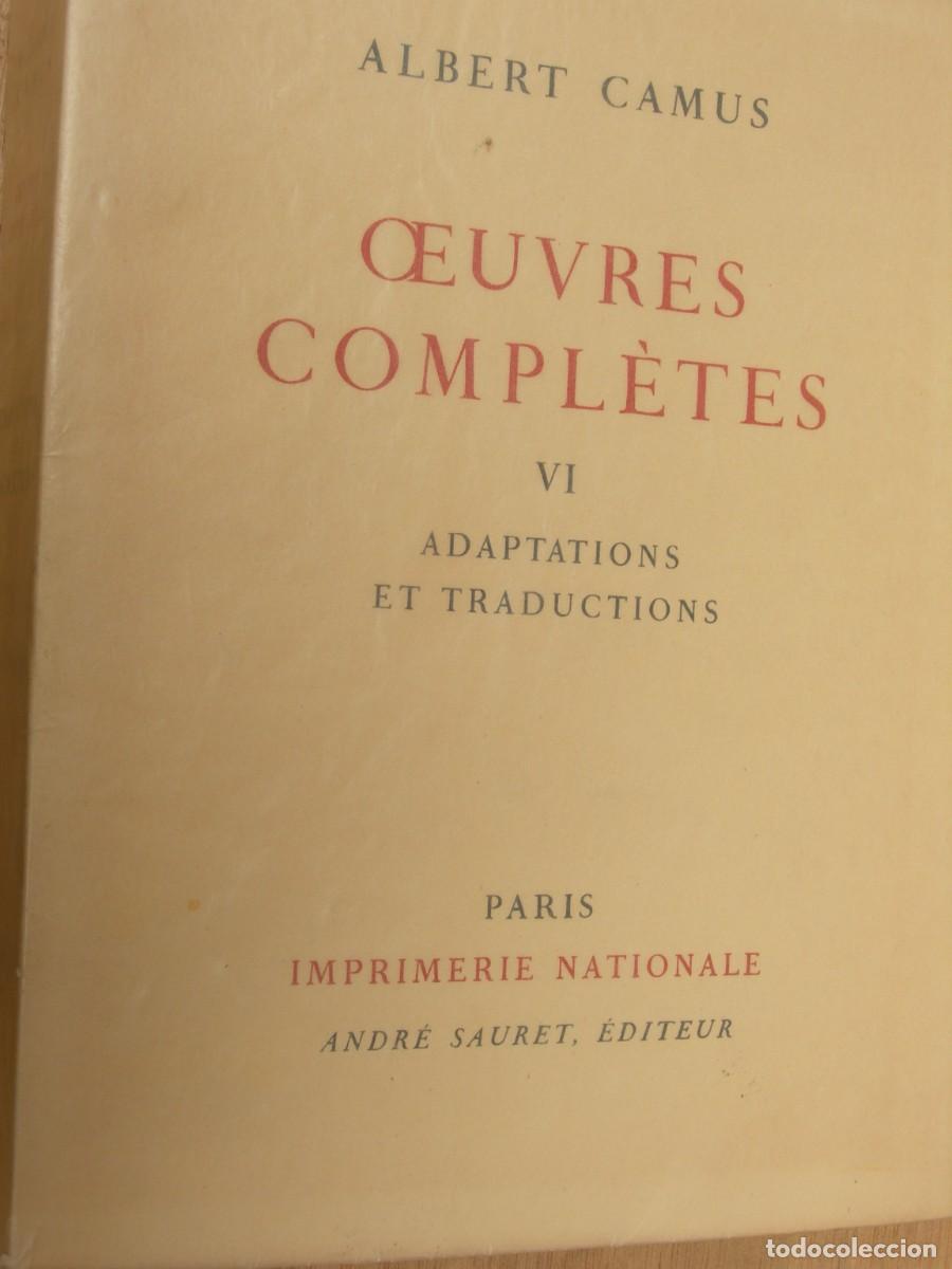 Libros de segunda mano: OEUVRES COMPL&Egrave;TES / ALBERT CAMUS / 6 TOMOS / FRANC&Eacute;S - Foto 19