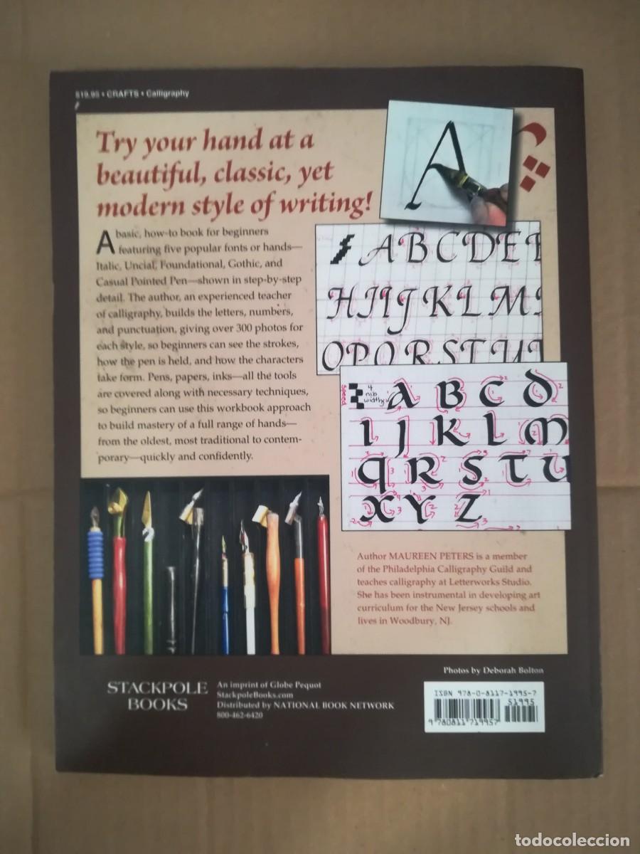 Libros de segunda mano: Calligraphy workbook for beginners Maureen Peters Stackpole books 1992 - Foto 2