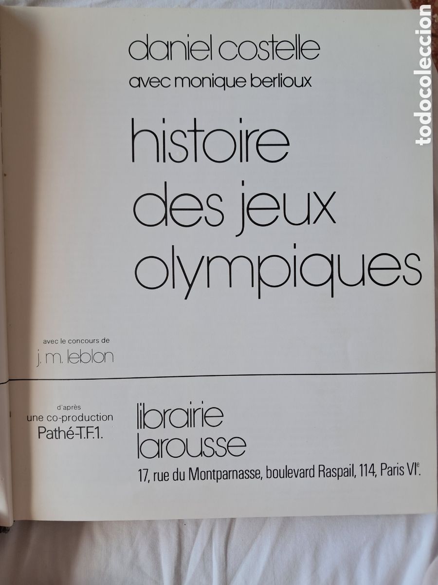 Libros de segunda mano: Histoire ees jeux olympiques - Foto 3