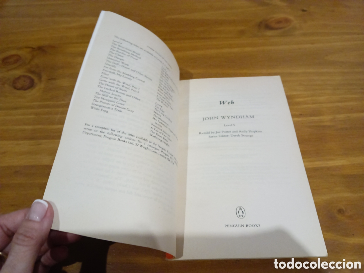 Libros de segunda mano: Web . John Wyndham. Penguin Readers - Foto 2