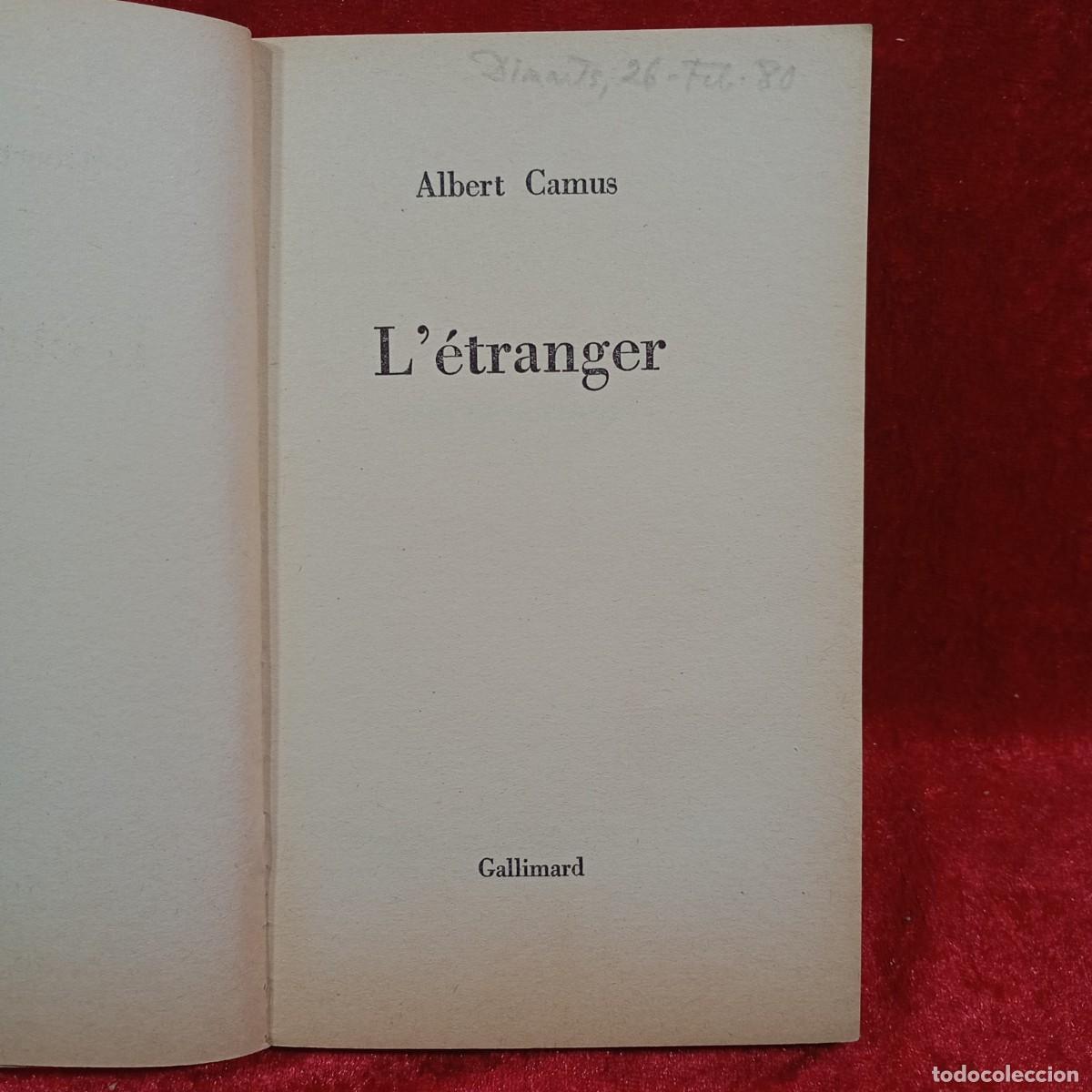 Libros de segunda mano: CAMUS - L&Eacute;TRANGER - FOLIO / 1.957 - Foto 4