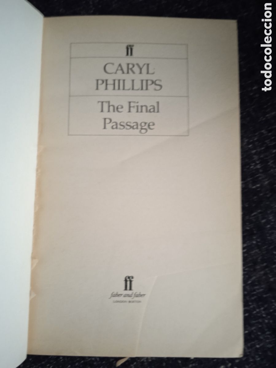 Libros de segunda mano: The Final Passage / Caryl Phillips - Foto 2