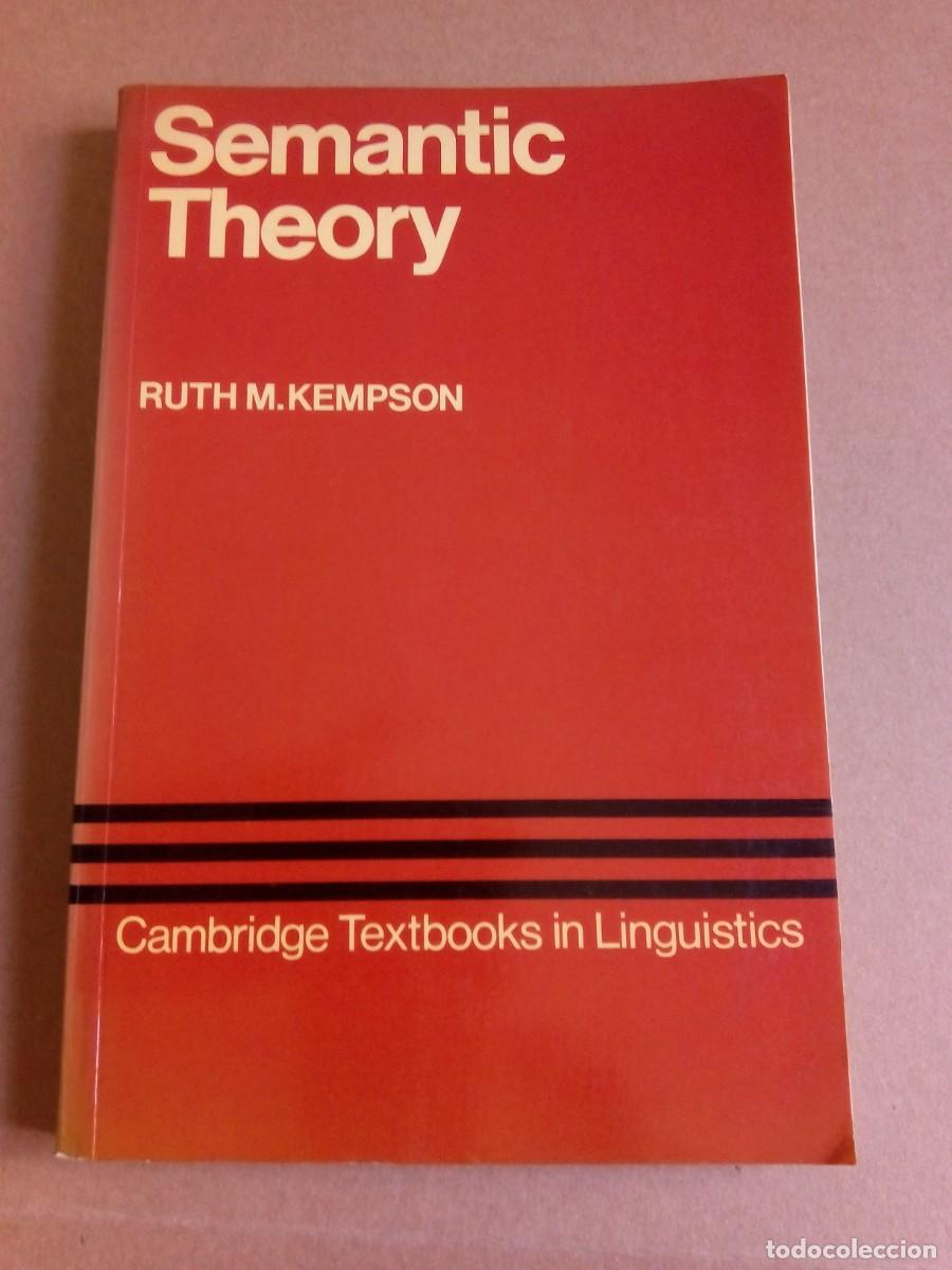 Libros de segunda mano: SEMANTIC THEORY / RUTH M. KEMPSON / Ingl&eacute;s - Foto 1
