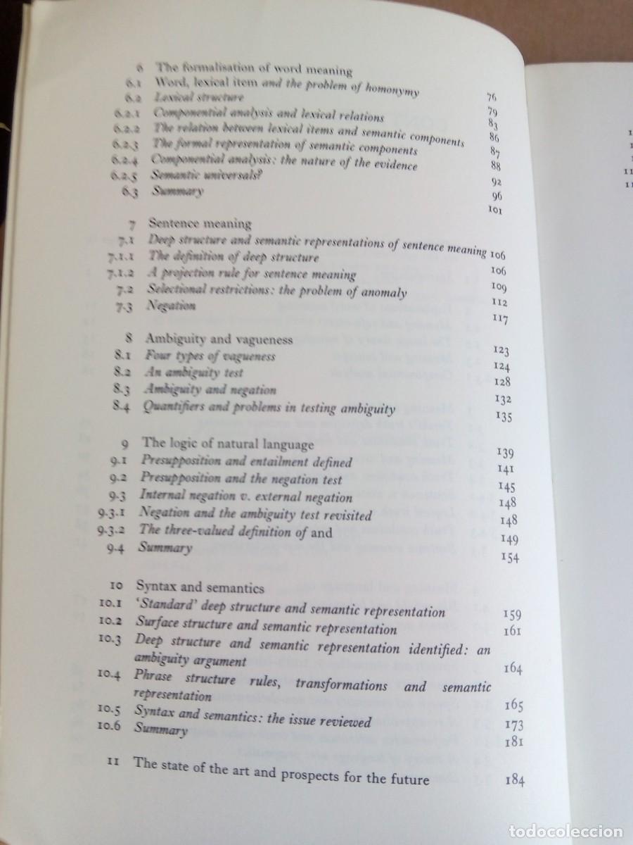 Libros de segunda mano: SEMANTIC THEORY / RUTH M. KEMPSON / Ingl&eacute;s - Foto 6