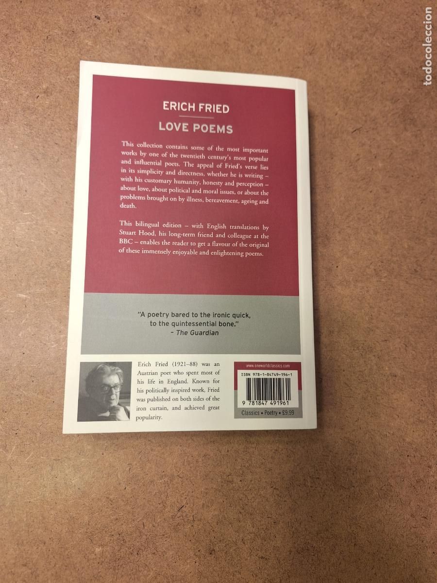 Libros de segunda mano: Love poems - Erich Fried - Foto 2