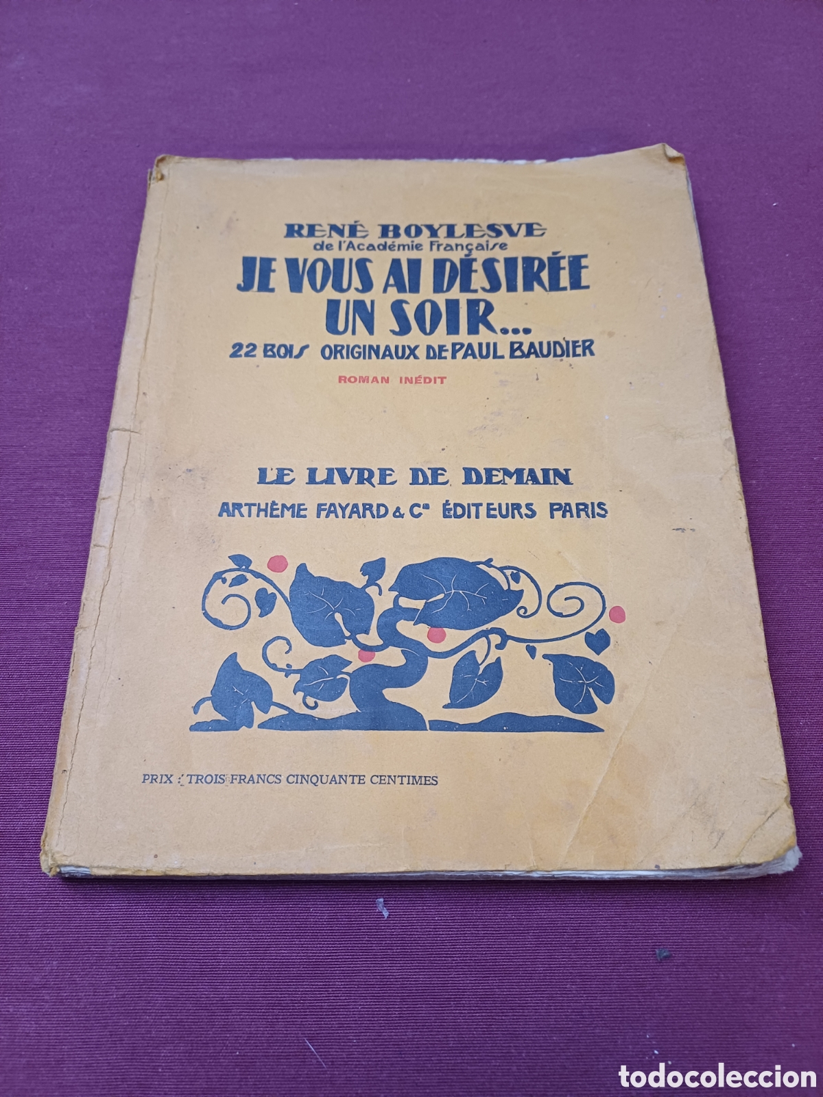 Libros de segunda mano: LIBRO EN FRANC&Eacute;S MUY RARO DE 1930, - Foto 1