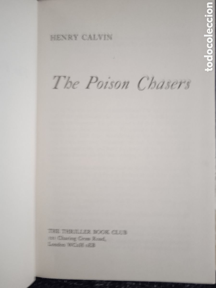 Libros de segunda mano: The Poison Chasers / Henry Calvin - Foto 2