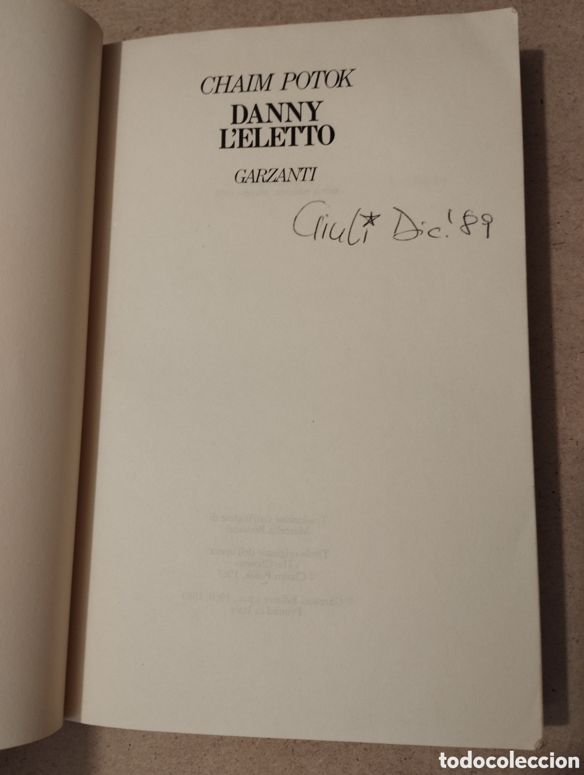 Libros de segunda mano: DANNY LELETTO (CHAIM POTOK) - Foto 2