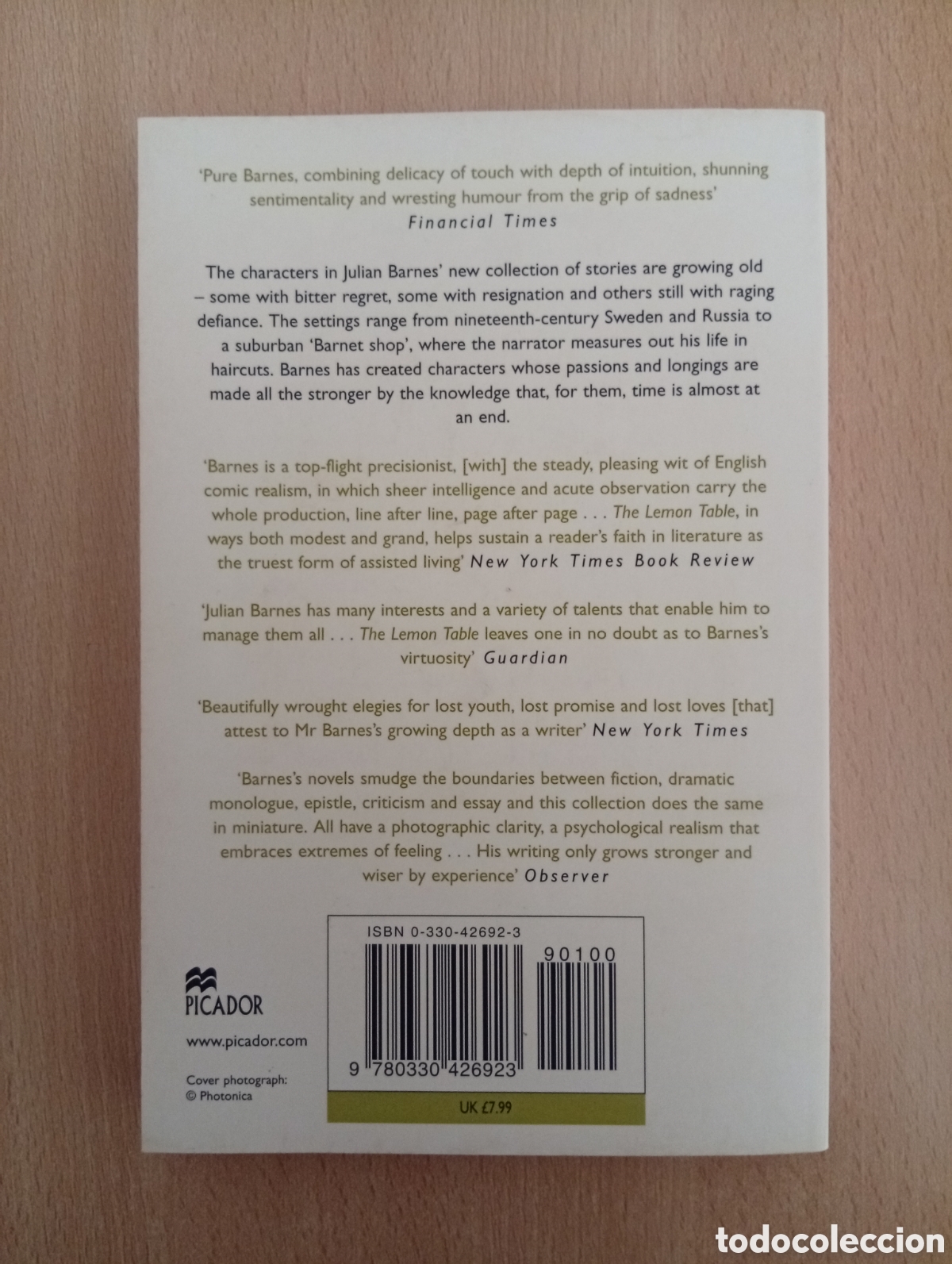 Libros de segunda mano: THE LEMON TABLE. Julian Barnes - Foto 2