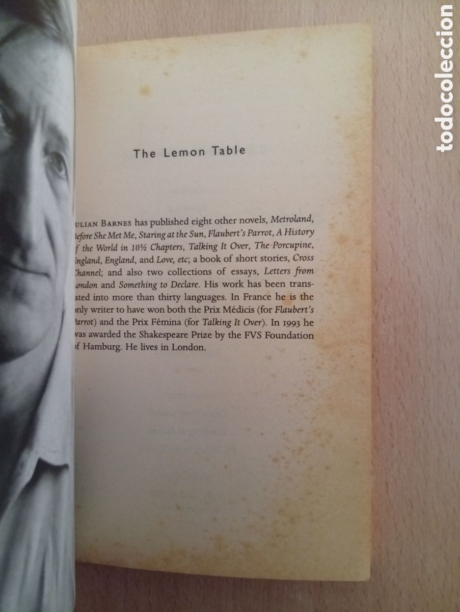 Libros de segunda mano: THE LEMON TABLE. Julian Barnes - Foto 7
