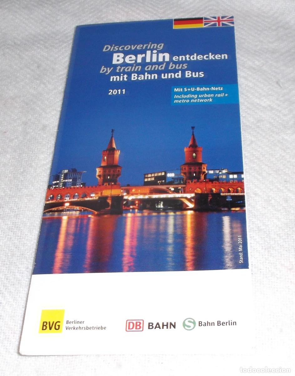 Libros de segunda mano: guia folleto de berlin con mapa en aleman - Foto 1