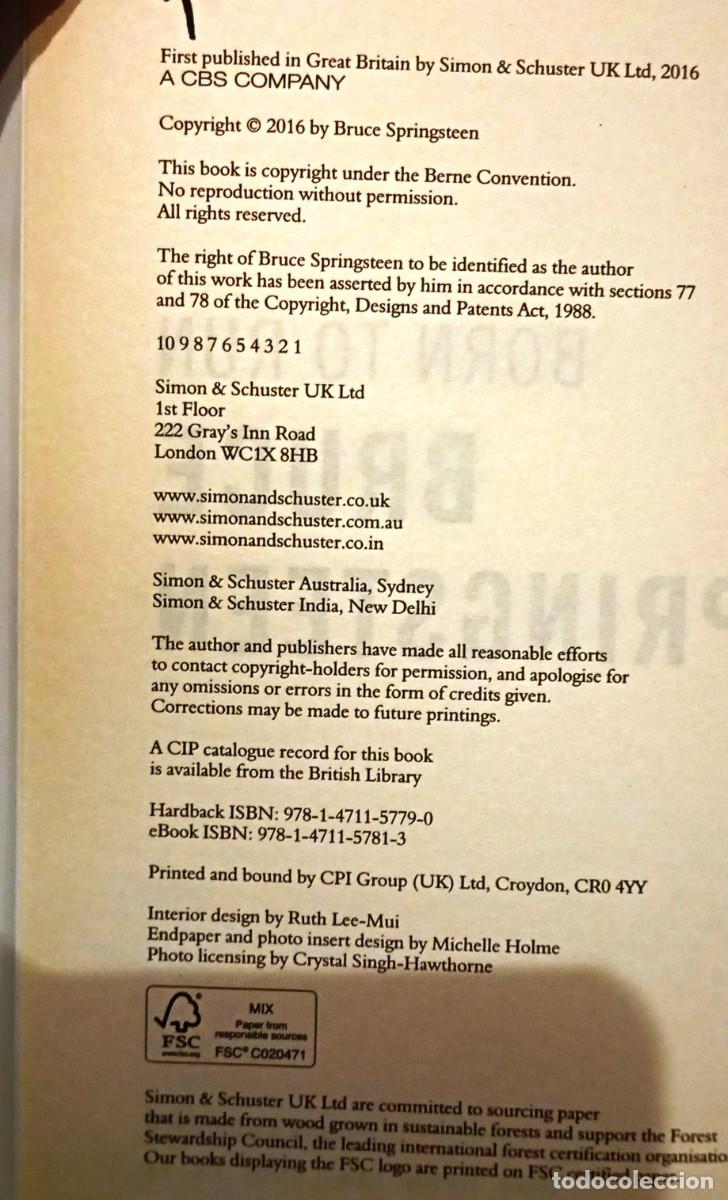 Libros de segunda mano: Born to Run de Bruce Springsteen - Foto 4