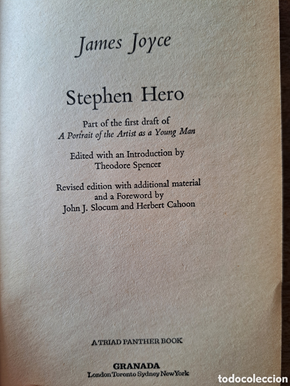 Libros de segunda mano: Stephen hero Jam&aacute;s Joyce - Foto 3