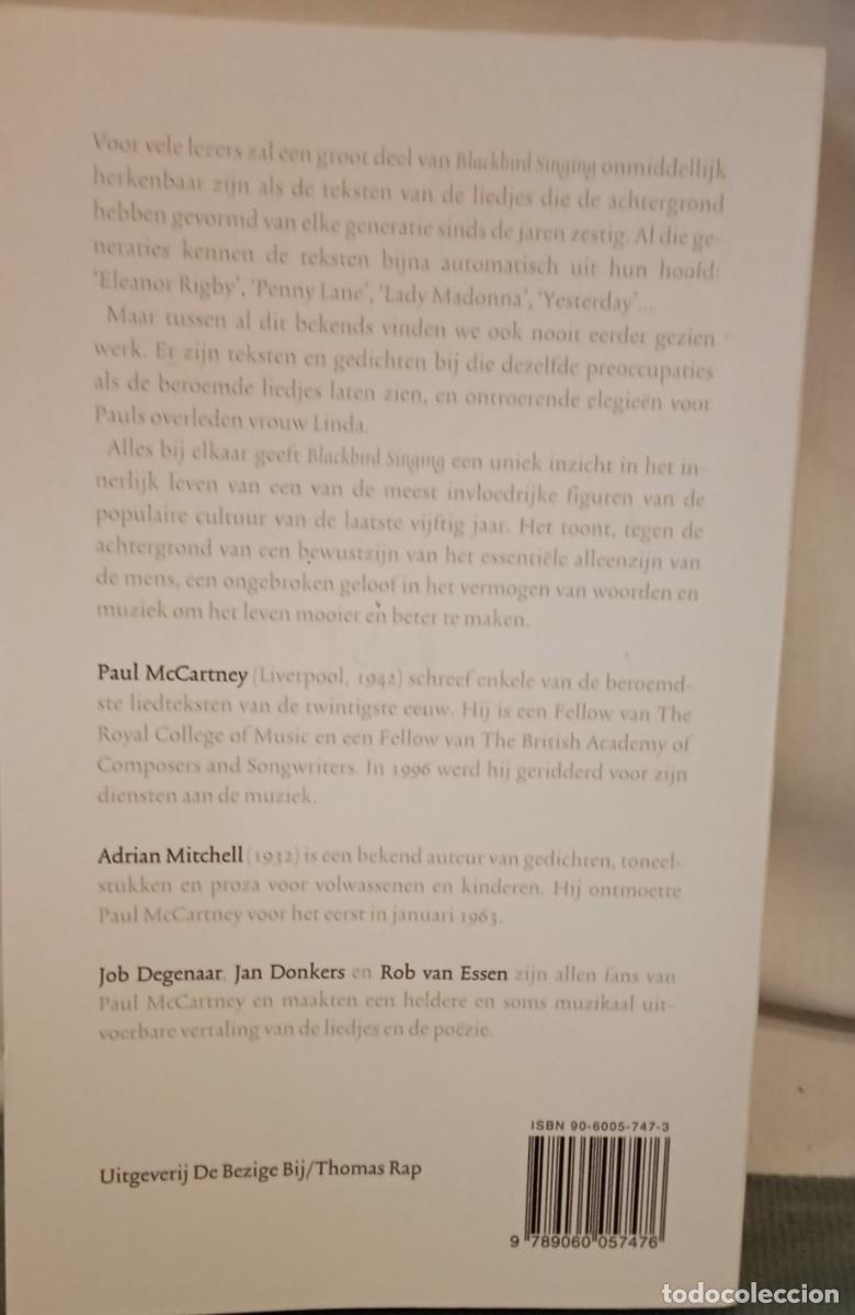 Libros de segunda mano: Paul Mcartney. Blackbird Singing - Foto 2