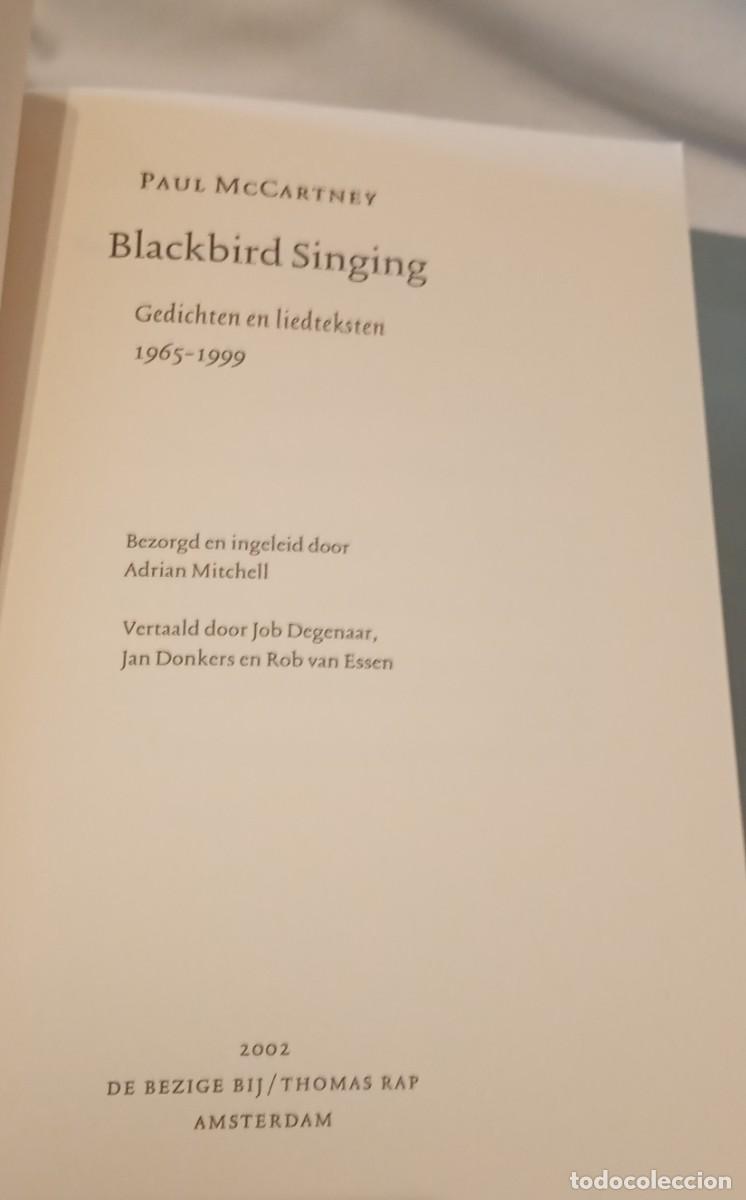 Libros de segunda mano: Paul Mcartney. Blackbird Singing - Foto 3