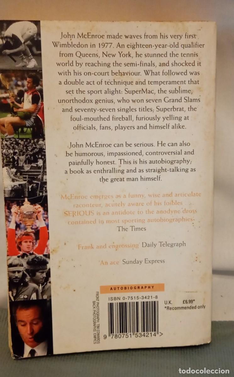 Libros de segunda mano: Serious de John McEnroe - Foto 2