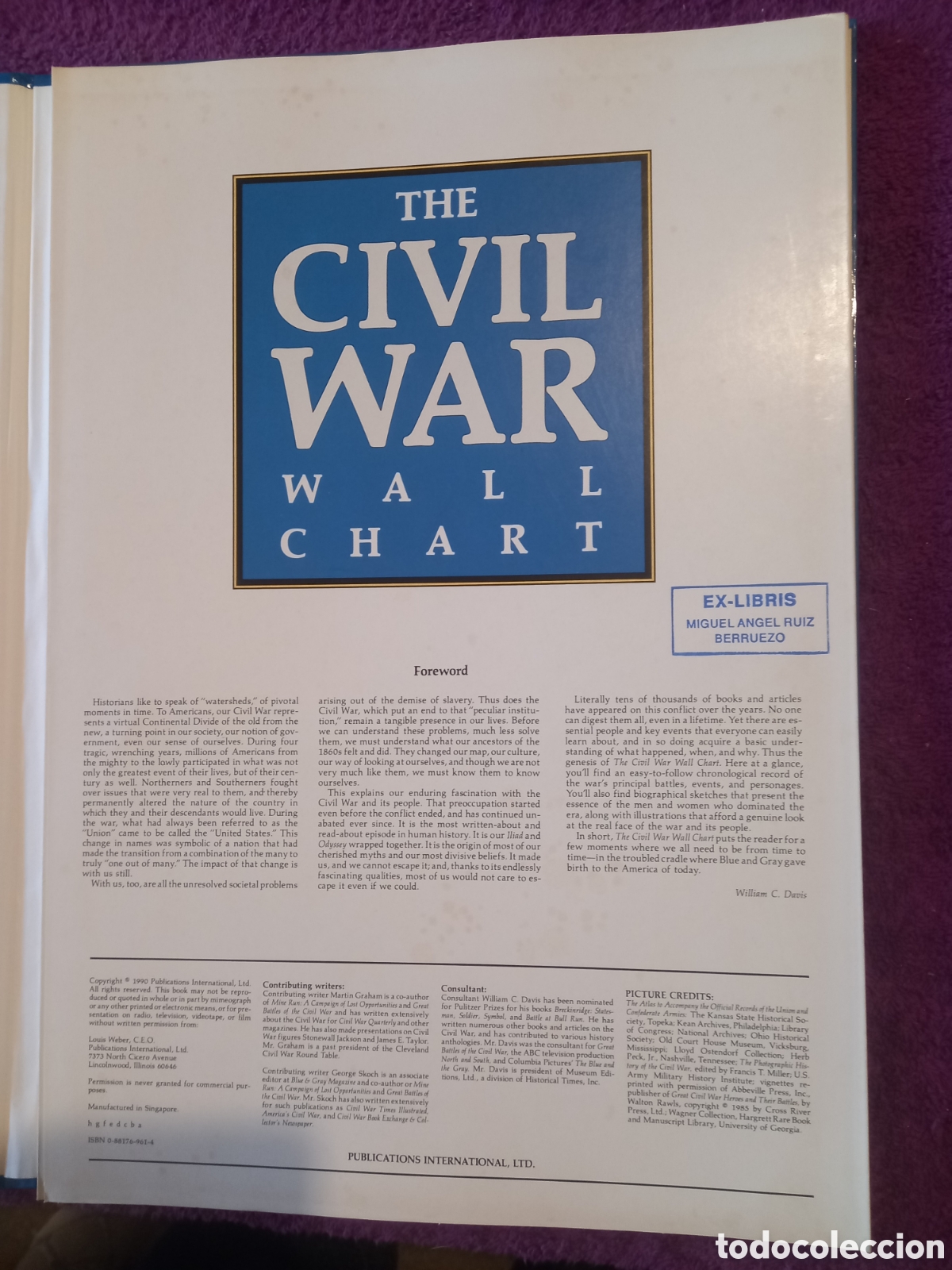 Libros de segunda mano: The civil war. Wall Chart. - Foto 4