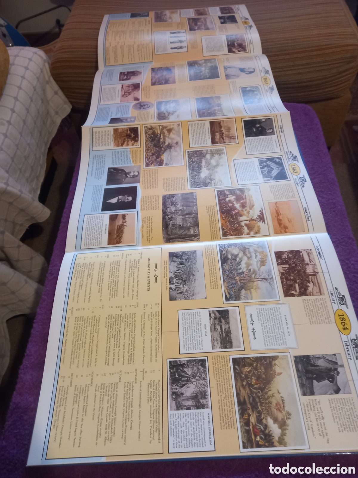 Libros de segunda mano: The civil war. Wall Chart. - Foto 6