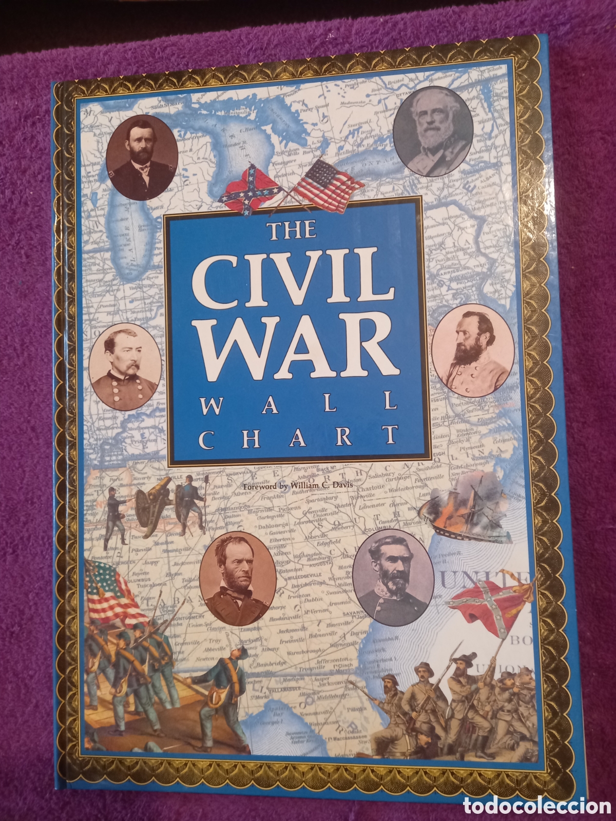 Libros de segunda mano: The civil war. Wall Chart. - Foto 1