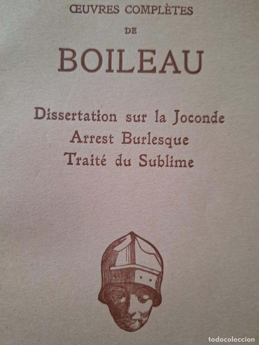Libros de segunda mano: oeuvres compl&egrave;tes de Boileau - Foto 1