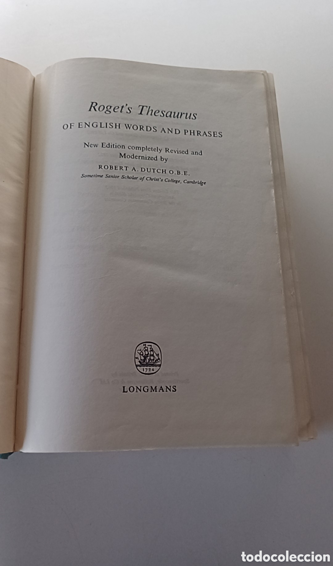 Libros de segunda mano: Thesaurus 1965 INGL&Eacute;S - Foto 2