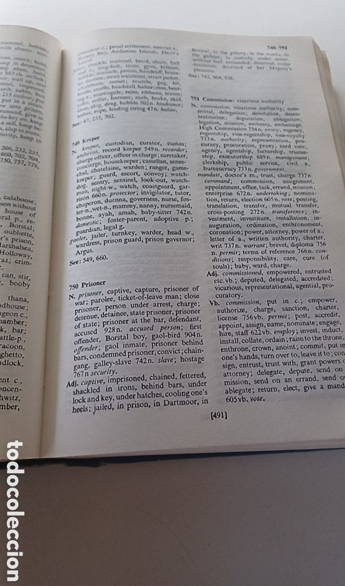 Libros de segunda mano: Thesaurus 1965 INGL&Eacute;S - Foto 6