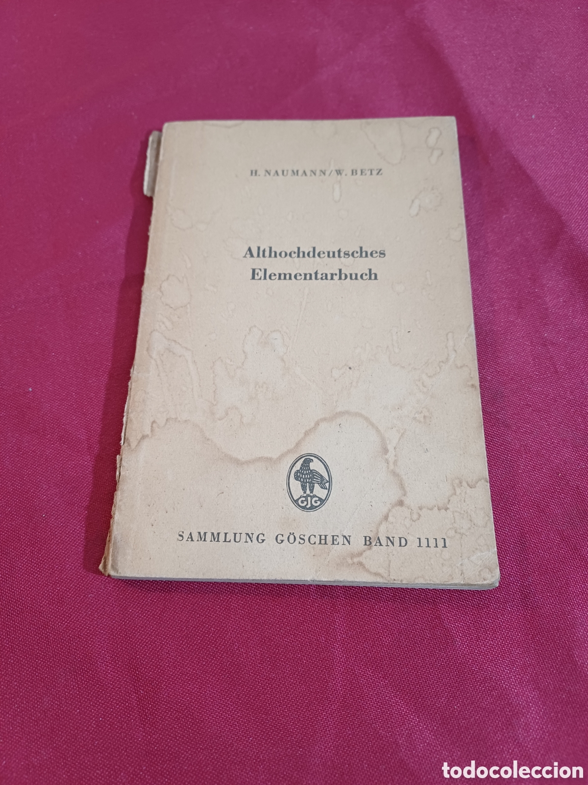 Libros de segunda mano: LIBRO, ALTHOCHDEUTSCHES ELEMENTARBUCH, 1954, EN ALEM&Aacute;N - Foto 1