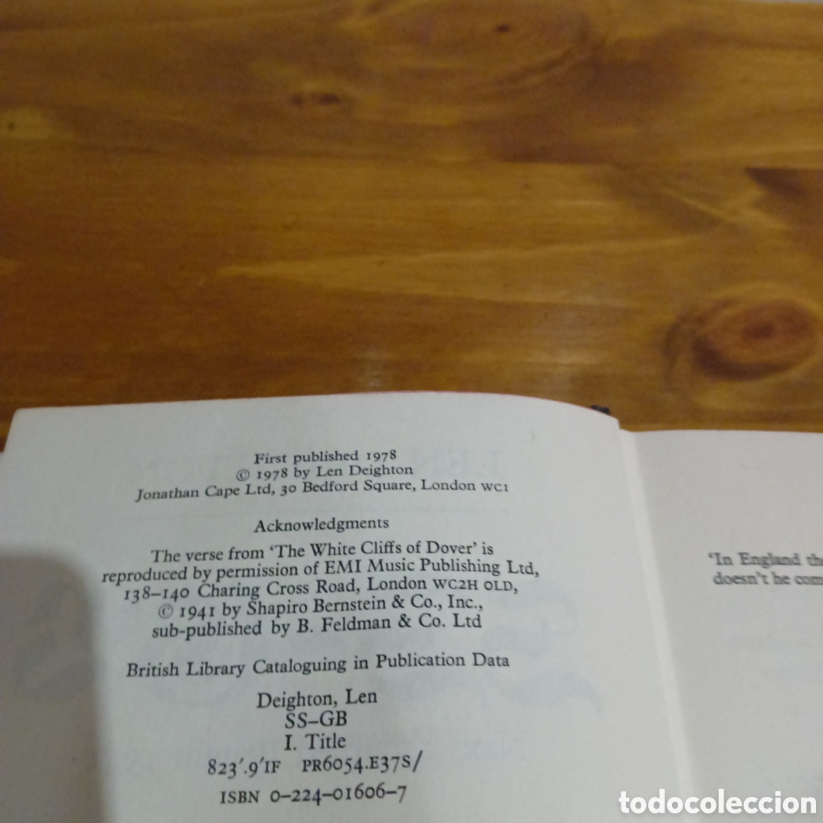 Libros de segunda mano: Len Deighton SS-GB. Jonathan Cape. - Foto 4