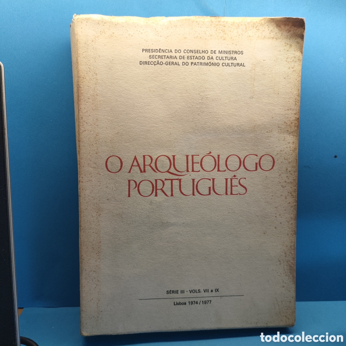 Gebrauchte B&uuml;cher: O ARQUEOLOGO PORTUGUES. Presidencia do Conselho de Ministros. Lisboa 1977.