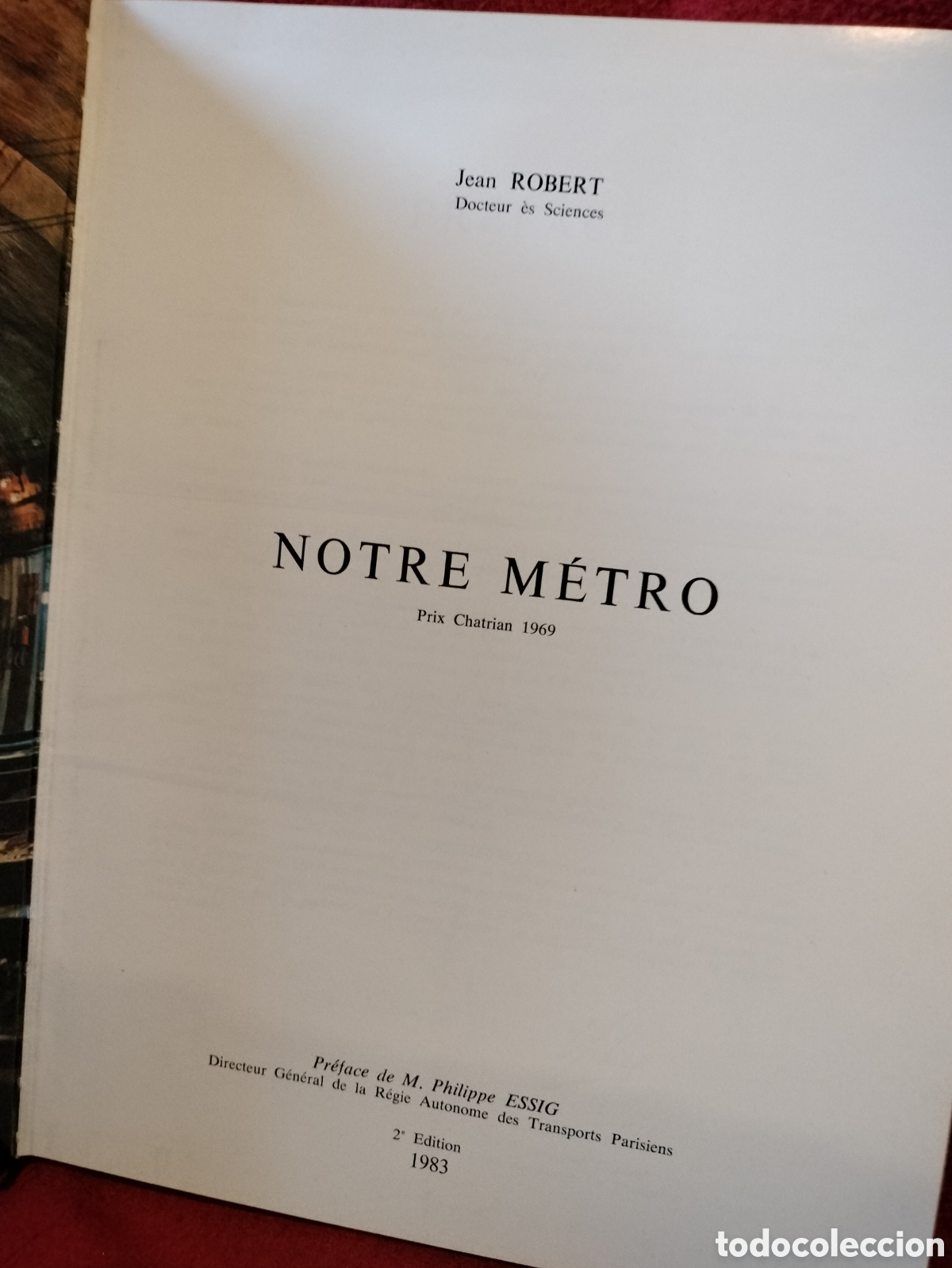 Libros de segunda mano: Notre metro Jean Robert - Foto 2
