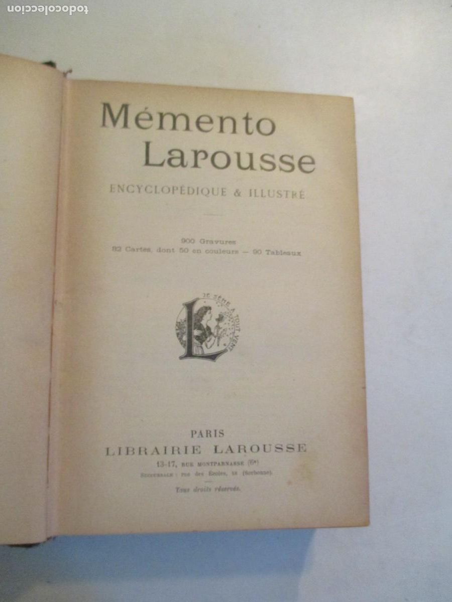 Libros de segunda mano: Memento Larousse ( en franc&eacute;s) W33774 - Foto 3