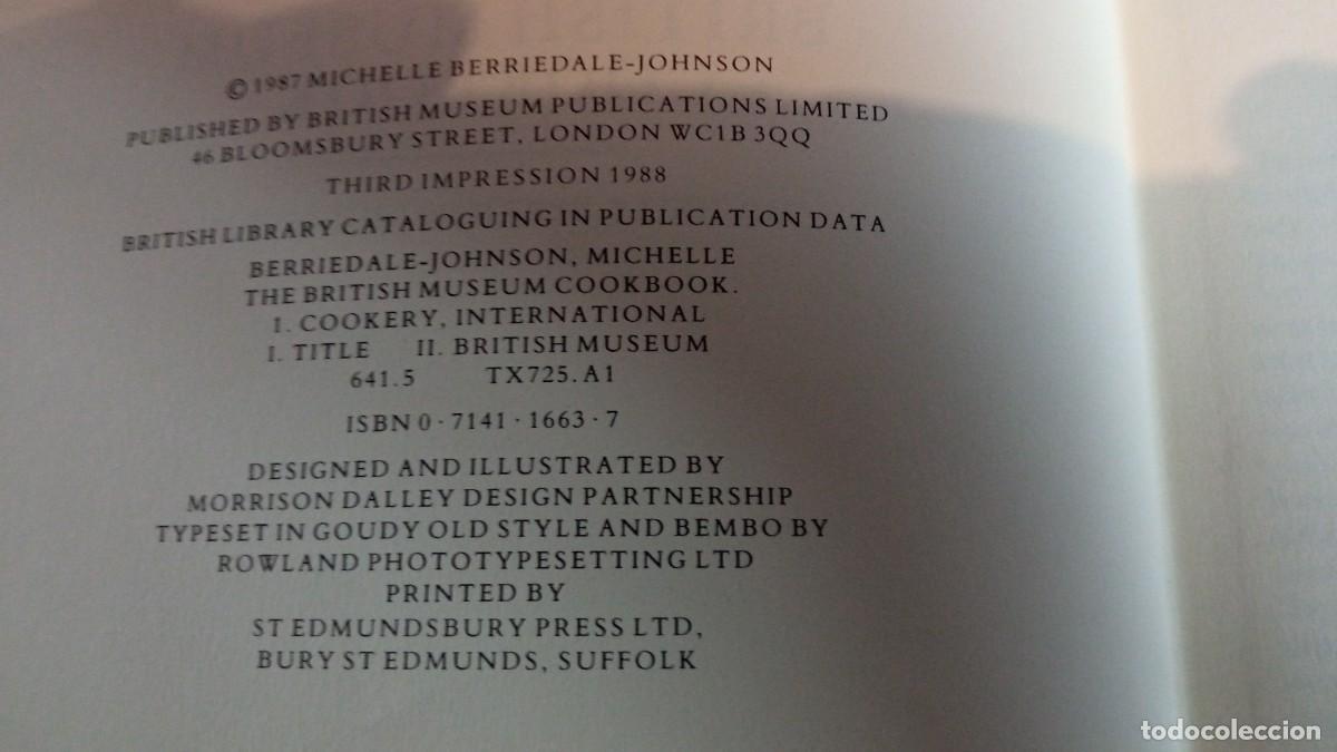 Libros de segunda mano: THE BRITISH MUSEUM COOKBOOK - Foto 3